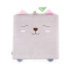 記憶海綿方形坐墊, 貓灰