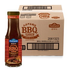 폰타나 스모키 앤 허브 바비큐소스, 285g, 12개