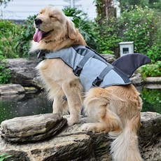 I Love Pet寵物犬救生衣 生命保護, 灰鯊