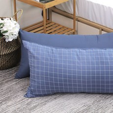 Eroomn Every 基本款長抱枕 含枕芯, 現代藍