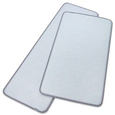 삼바텍 직물패턴 PVC 다용도 쿠션 주방매트, 그레이, 1개