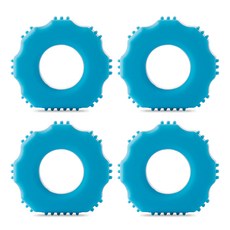 FLaiTO 矽膠指壓握力器 4入, 藍色