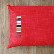 麻布枕 7支, 紅色