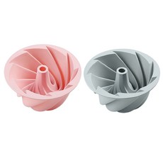 Yumi商社矽膠手作蛋糕模具 2種組 BG003 螺旋 薩芭雍, 1套