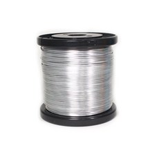 大容量工藝用彩色鐵絲線圈 C型 1.5mm*120m, 銀, 1個