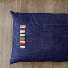 麻布枕 7支, 深藍色