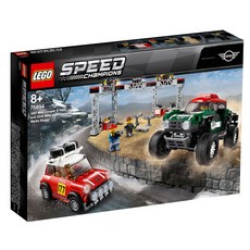 LEGO 樂高 極速賽車系列1967年Mini Cooper S Rally和2018年Mini John Cooper Works越野車 75894, 混色