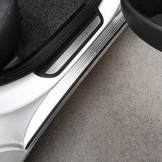 韓國 caiMaN 側門檻踏板 左3件 + 右3件 套組, 新款Grandeur, A 金屬銀, Hyundai