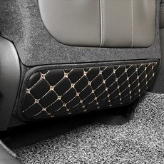 CAIMAN 퀄팅 레더 시트백 언더커버 현대 더뉴그랜져, 블랙, 2개