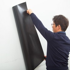 PET 白板貼紙 + 刮板 + 板擦, 白色, 90 x 200 cm