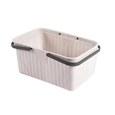 手提沐浴籃, 1個, 象牙色