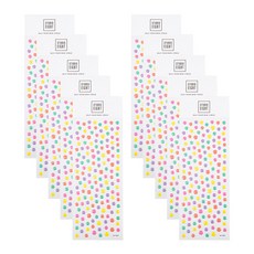 STUDIO EIGHT 愛心果凍貼紙, 彩色迷你圓圈款, 10張