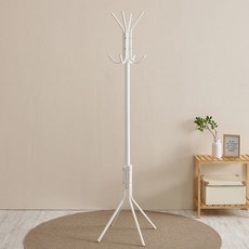 Joeunworld 鐵製立式衣架, 白色