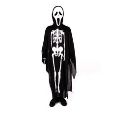 IK 成人骷髏斗篷 + 高級驚聲尖叫面具, 混合色, 1套