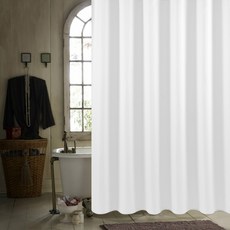 Market Pio 高級加厚浴簾 白色 100 x 180 cm, 1個