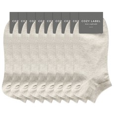 COZY LABEL 女款彩虹素色踝襪9雙