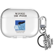 Winnie the Pooh 小熊維尼 方形透明AirPods Pro保護殼, 屹耳, 單一商品