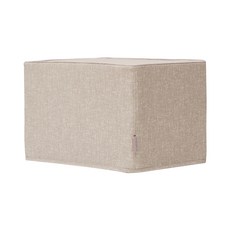 lieto 印花柔軟方形凳, 木頭色