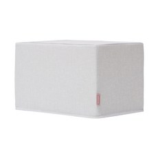 lieto 印花柔軟方形凳, 灰色