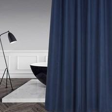 마켓피오 고급 두꺼운 샤워커텐, 네이비, 1개