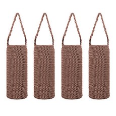 블럭마트 니트 보틀주머니 Large, 브라운, 4개
