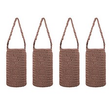 블럭마트 니트 보틀주머니 Small, 브라운, 4개