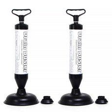 LIVINGGRAY 馬桶疏通器+橡膠吸盤, 2個, 灰