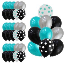 eBaby Land 天花板派對氣球組 10入, 薄荷圓點, 4套