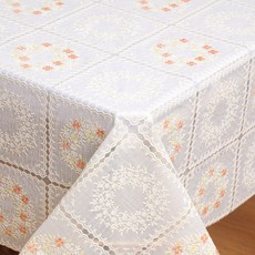 PVC蕾絲桌布 06款 137*240cm, 1件, 1個
