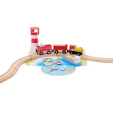 idaon Ainara Daon 木製火車玩具+墊子套組