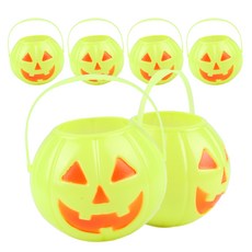 萬聖節夜光南瓜籃 大, 混色, 6個