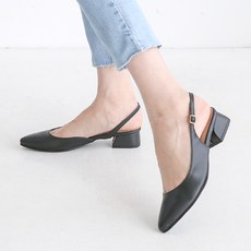 melting nine 女款尖頭方跟涼鞋 3cm