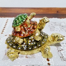 3層烏龜珠寶盒 1432 7, 混色