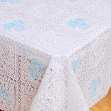 PVC蕾絲桌布 20款 137*240cm, 1入, 1個