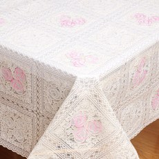PVC蕾絲桌布 07款 137*200cm, 1入, 1個