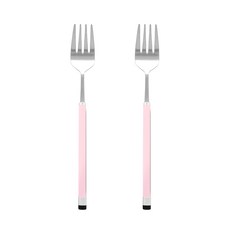 Bogen 方形兩色沙田沙拉叉 SF, 粉色的, 2個