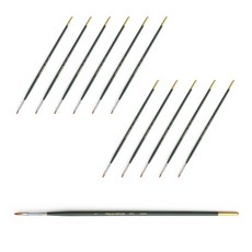 HWAHONG 油畫壓克力筆刷 827F, 1號, 12個