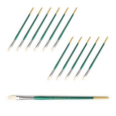 HWAHONG 華虹 油畫與壓克力畫筆 808F, 14號, 12個