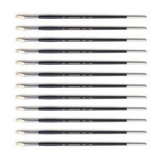 HWAHONG 油畫&壓克力畫筆 830F, 6號, 12個