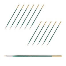 HWAHONG 繪畫和刷808F, 1號, 12個