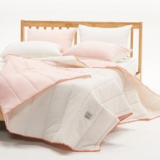 플란뉴 메이어 스노우리플 시어서커 60수 순면 여름이불, 슈가핑크