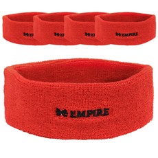 EMPIRE 運動髮帶 B4H 5入, 紅色