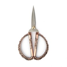 브랜드얀 감성 D컷 가위 17cm, 브론즈, 1개