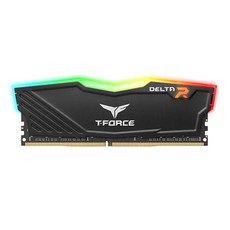 팀그룹 T-Force DDR4 8G CL16 Delta 데스크탑용 RGB 서린, PC4-21300, 1개