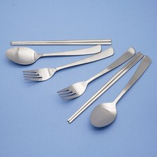 孩童筷子湯匙叉子3件組, 單色, 湯匙 2入+叉子 2入+筷子 2入, 2組