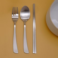 孩童筷子湯匙叉子3件組, 單色, 湯匙+叉子+筷子, 1組