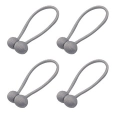 aryko 磁性球型窗簾扣, 灰色的, 4個