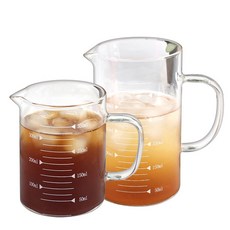 Mash Firenze 耐熱玻璃量杯 350ml + 500ml 套組, 單色
