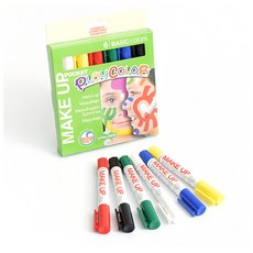 PLaYCOLOR Plustem 玩彩妝面畫筆, 5克, 6 種顏色