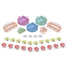 無痕收納置物架組 置物架 7入+無痕扣貼 4入+無痕掛勾貼 20入, 1套